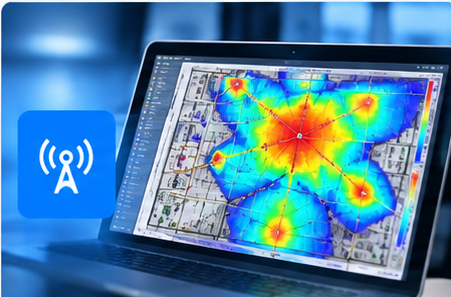 Representative RF engineering and propagation design visualization